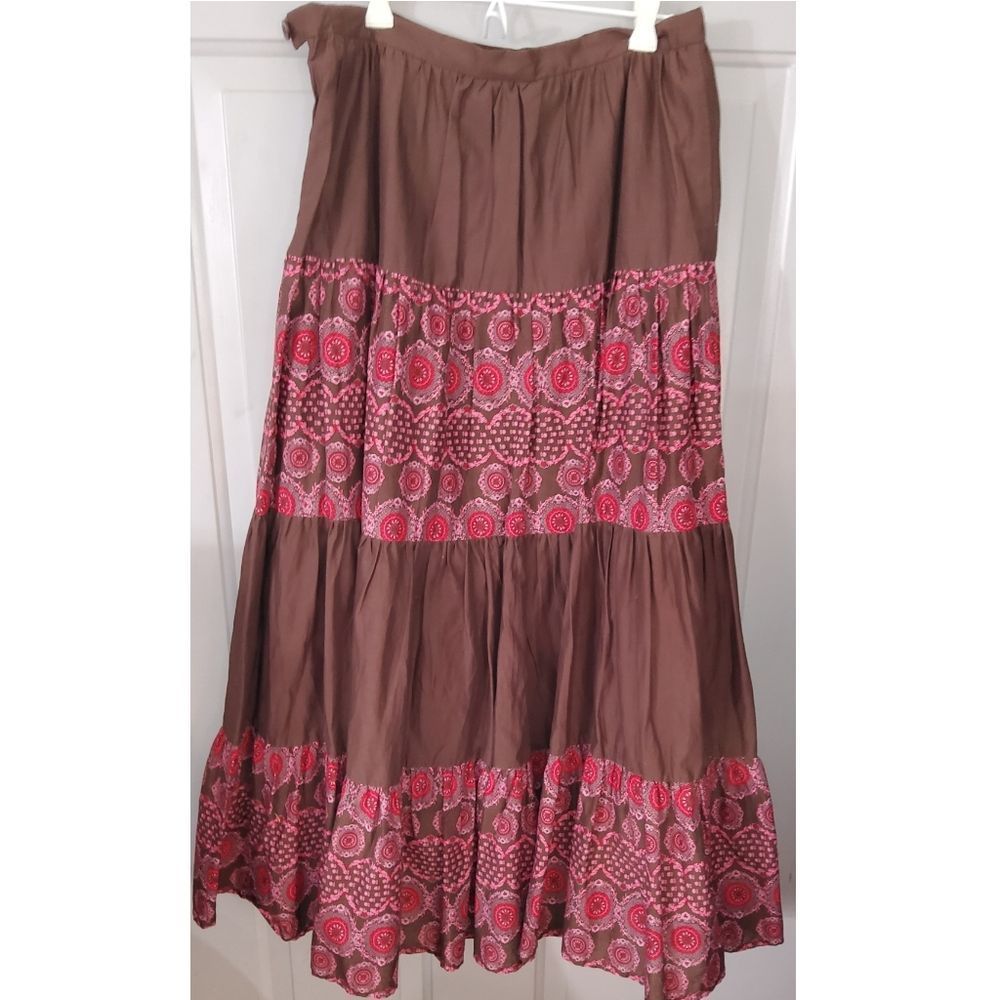 Field Gear Full Maxi Skirt Boho Gypsy Style Flowing Feminine Size 6